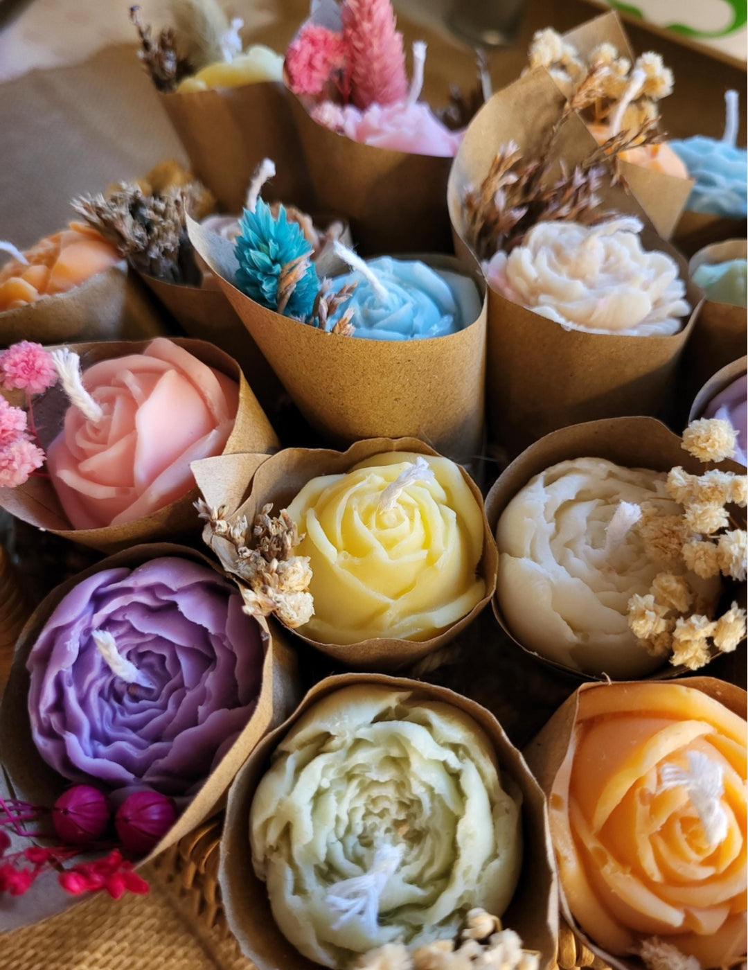 Bougie fleur individuelle