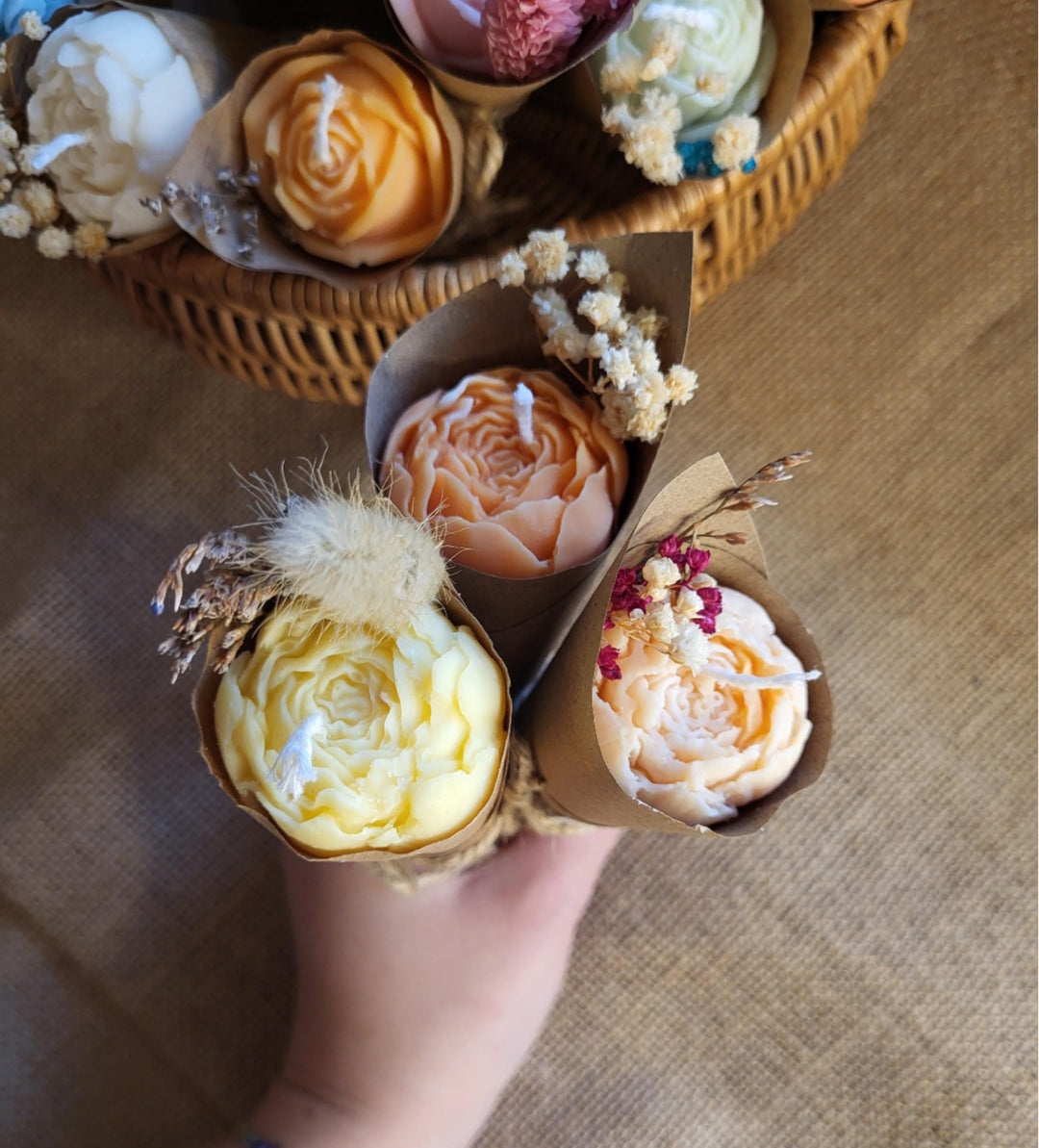 Bougie fleur individuelle