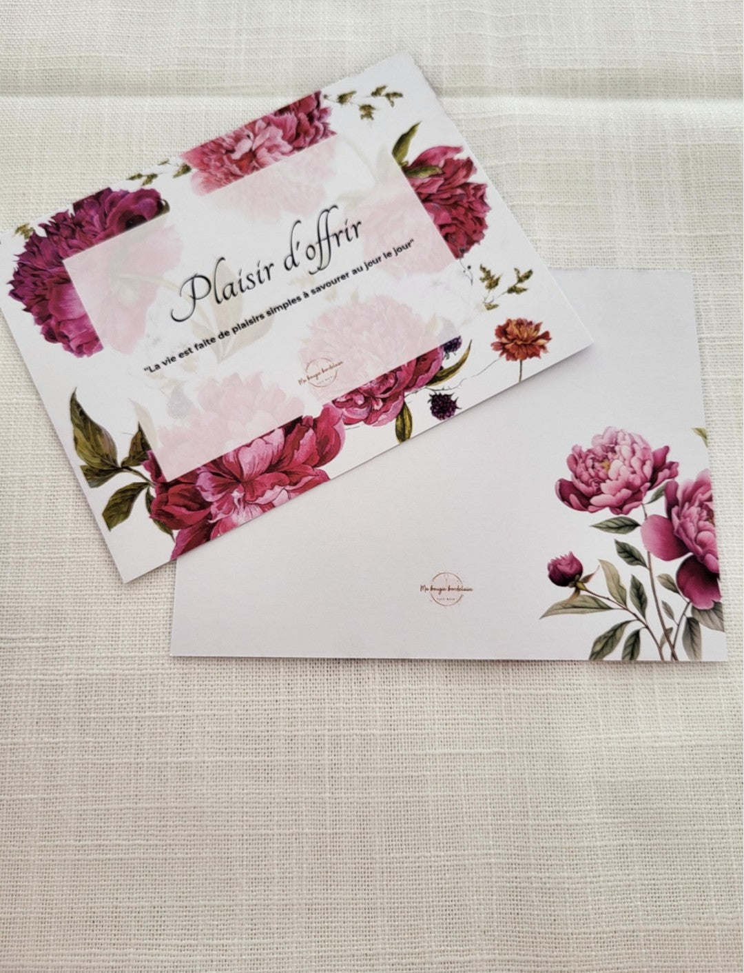 carte plaisir d'offrir