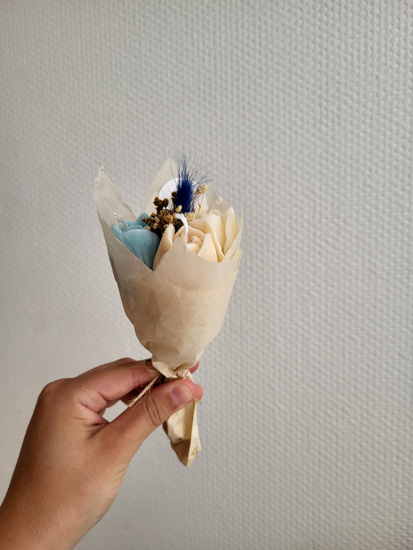 Bouquet de 3 tulipes en bougies