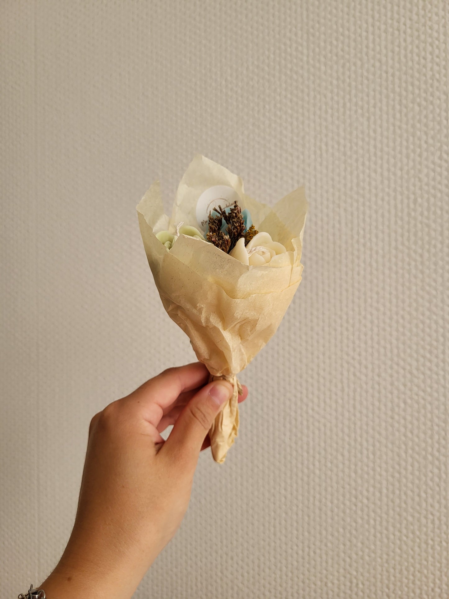 Bouquet bougies 3 tulipes