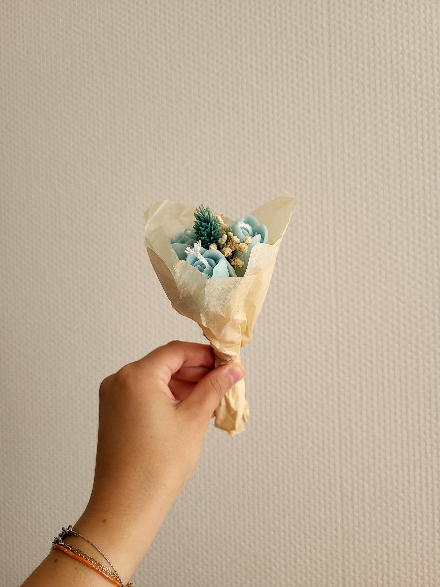 Bouquet bougies 3 tulipes