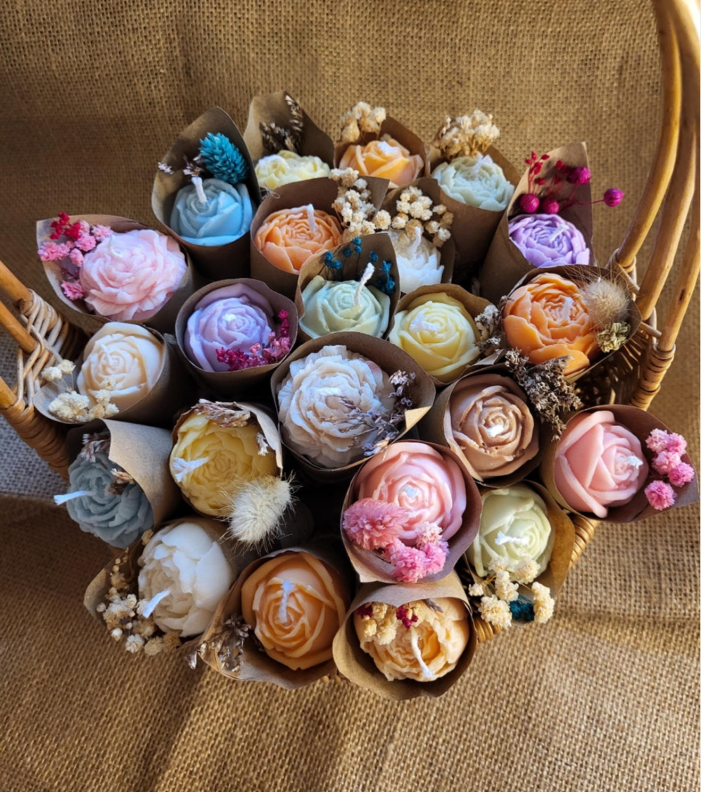 Bougie fleur individuelle