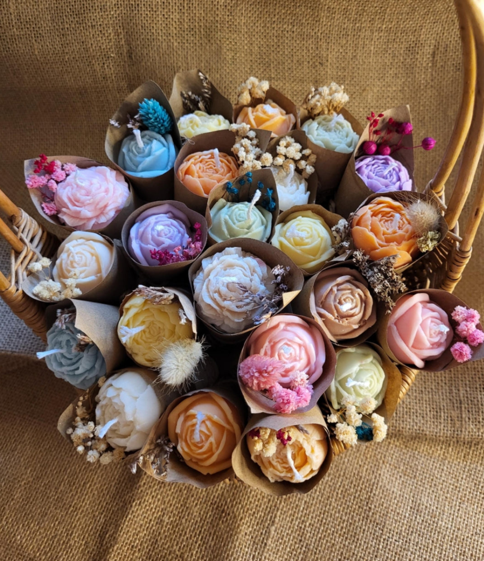 Bougie fleur individuelle
