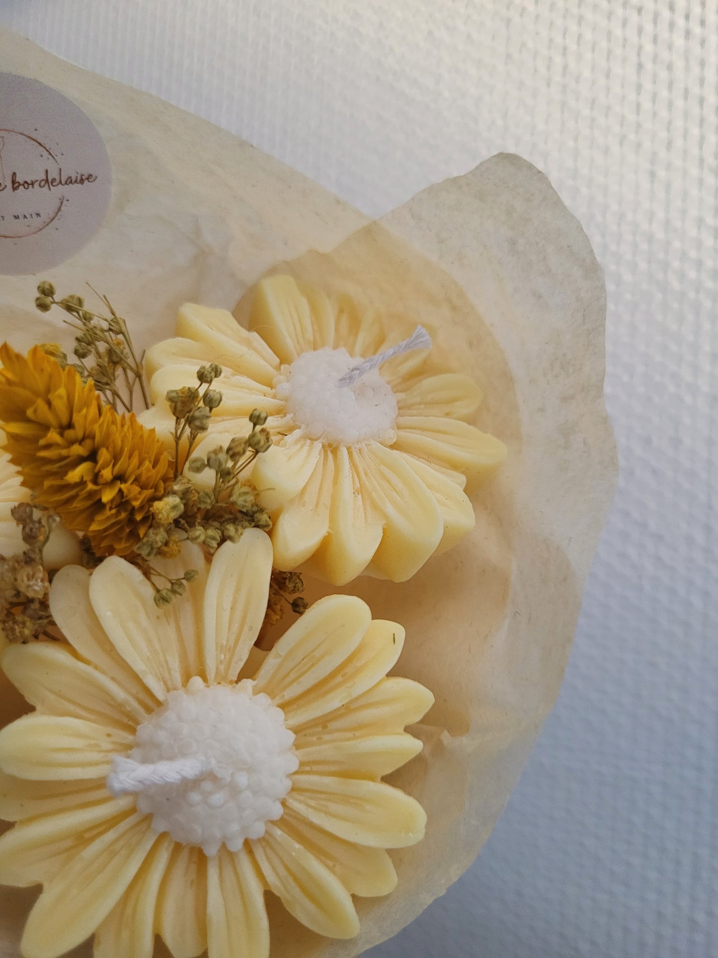 Bouquet en bougie 3 marguerites