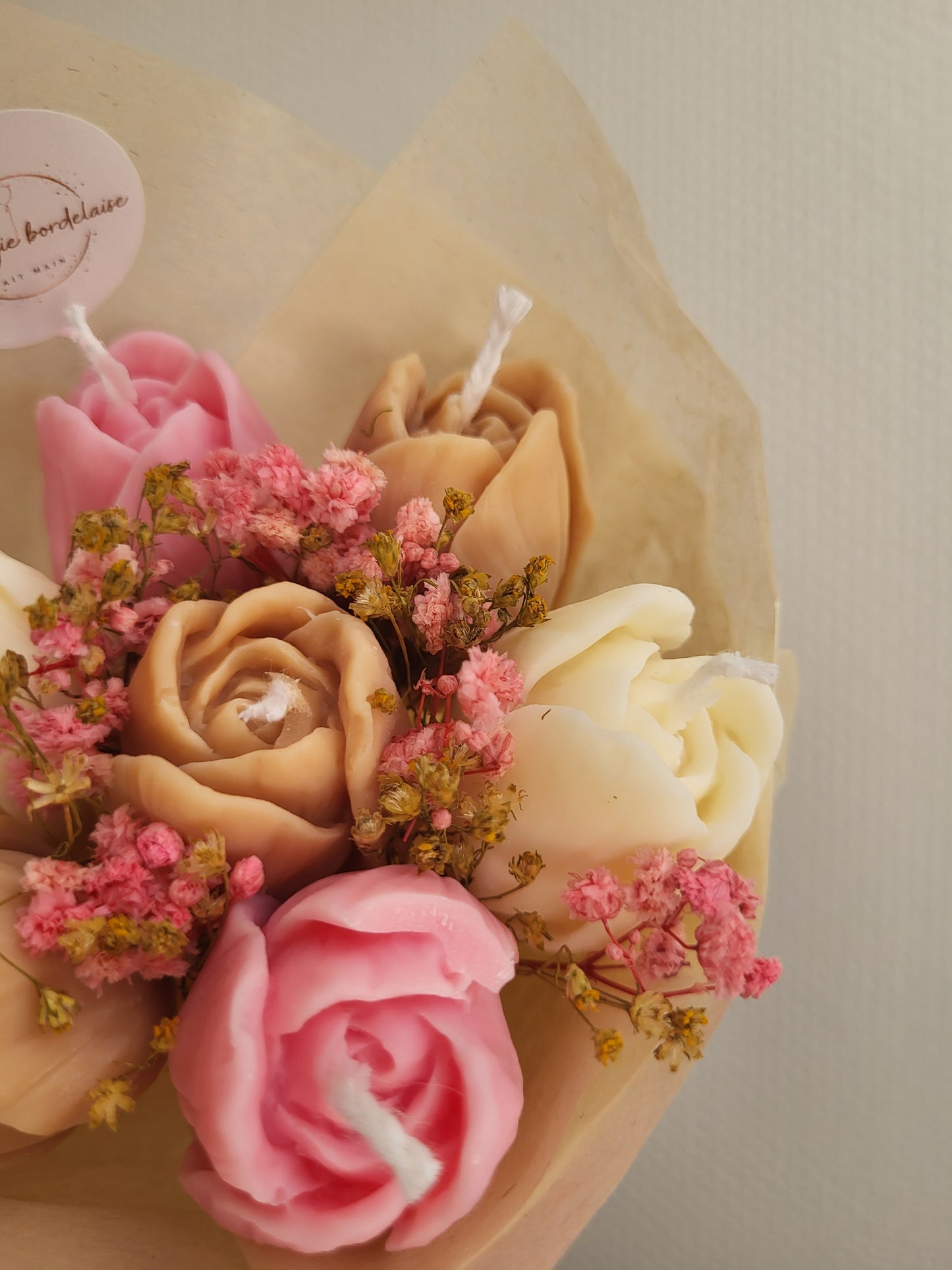 Bouquet de tulipes en bougies