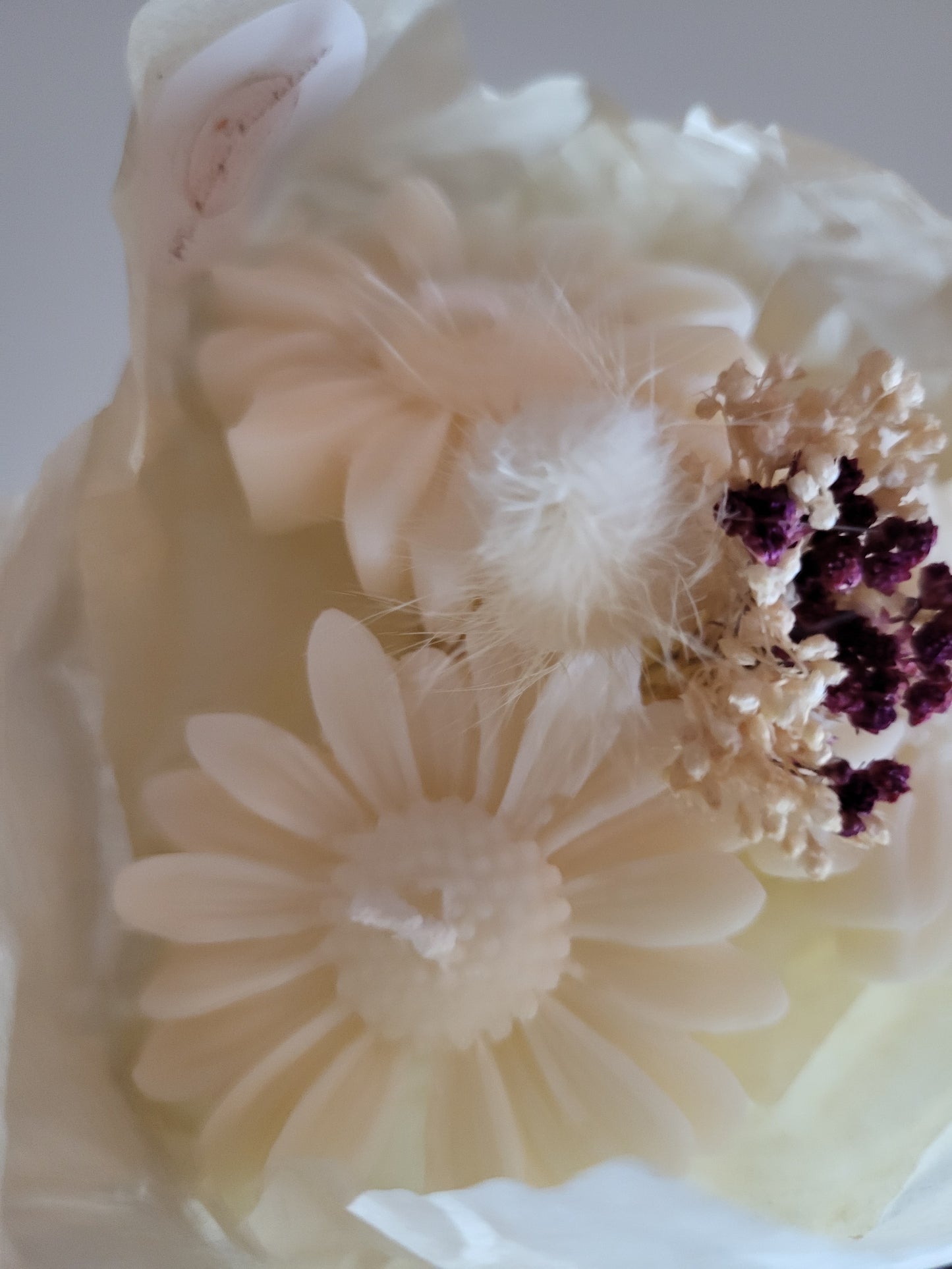 Bougie décorative - Bouquet de marguerites