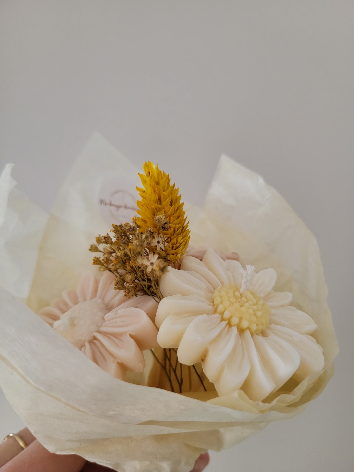 Bougie décorative - Bouquet de marguerites