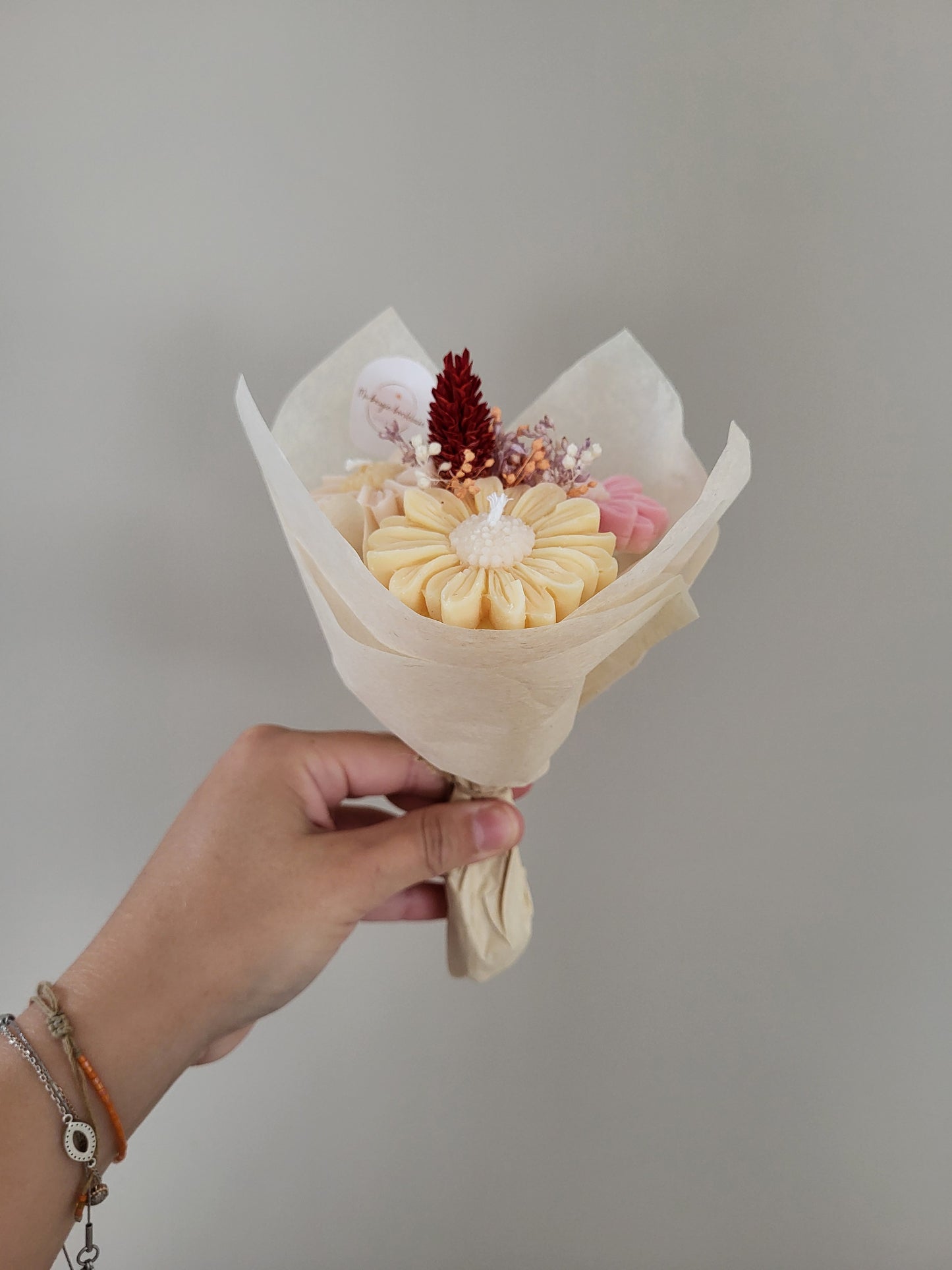 Bouquet de 3 marguerites en bougies - samedi