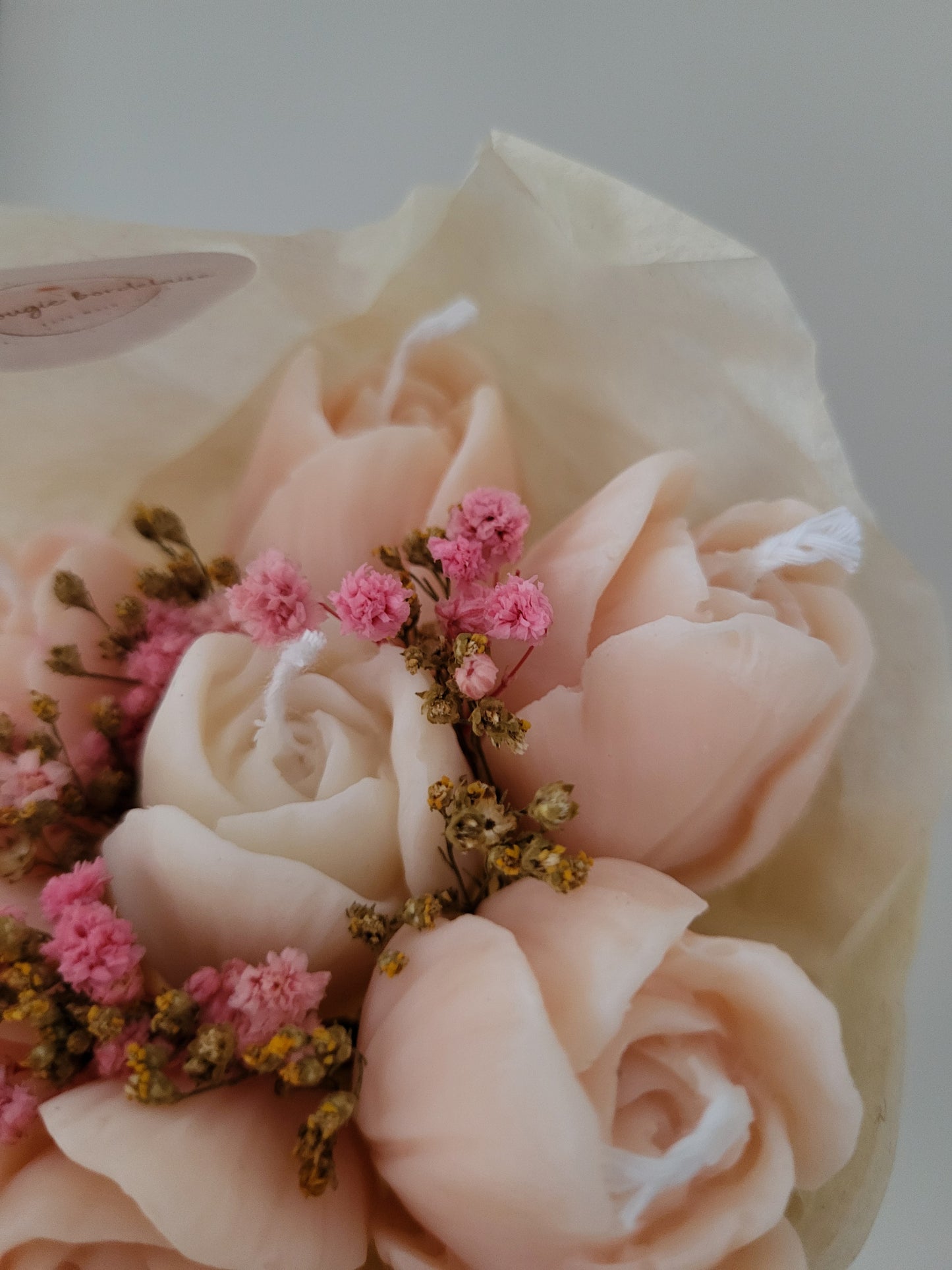 Bougie décorative - Bouquet de tulipes