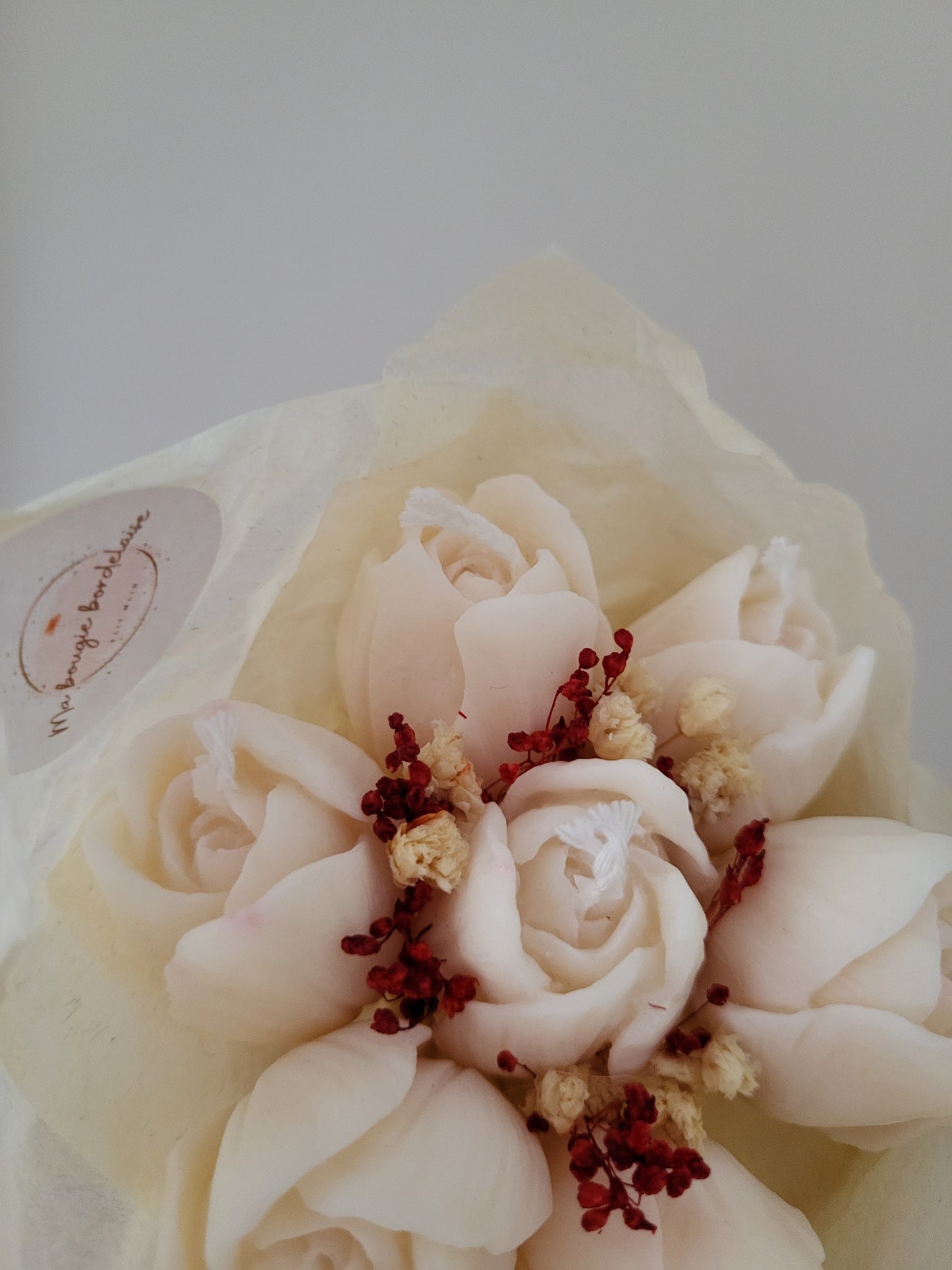 Bougie décorative - Bouquet de tulipes