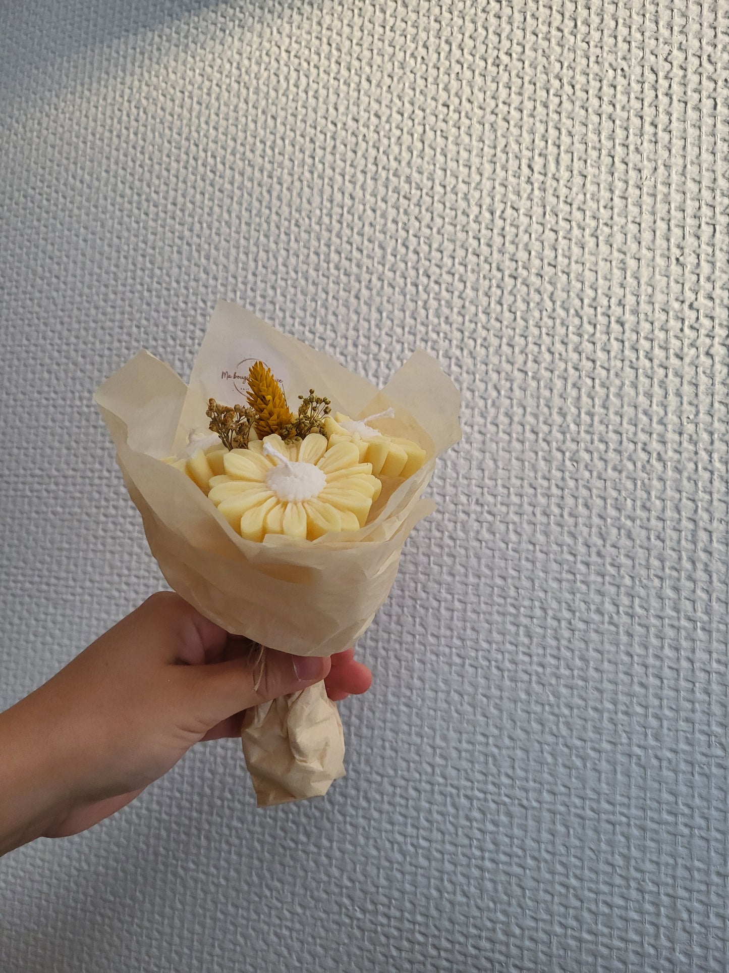 Bouquet en bougie 3 marguerites