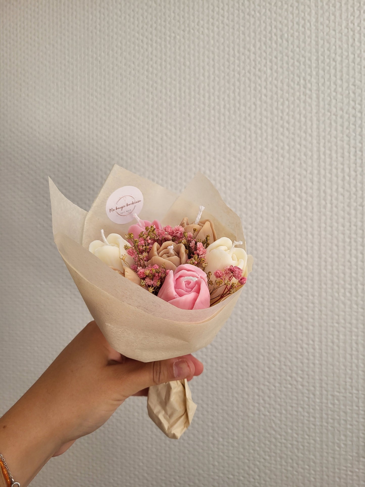 Bouquet de tulipes en bougies