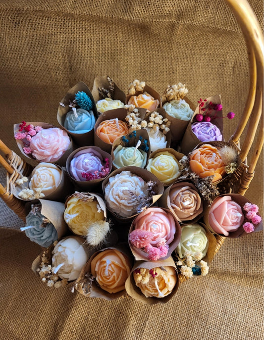 Bougie fleur individuelle