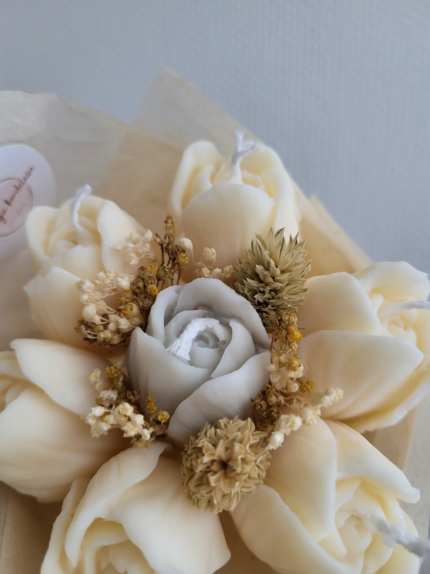 Bougie décorative - Bouquet de tulipes