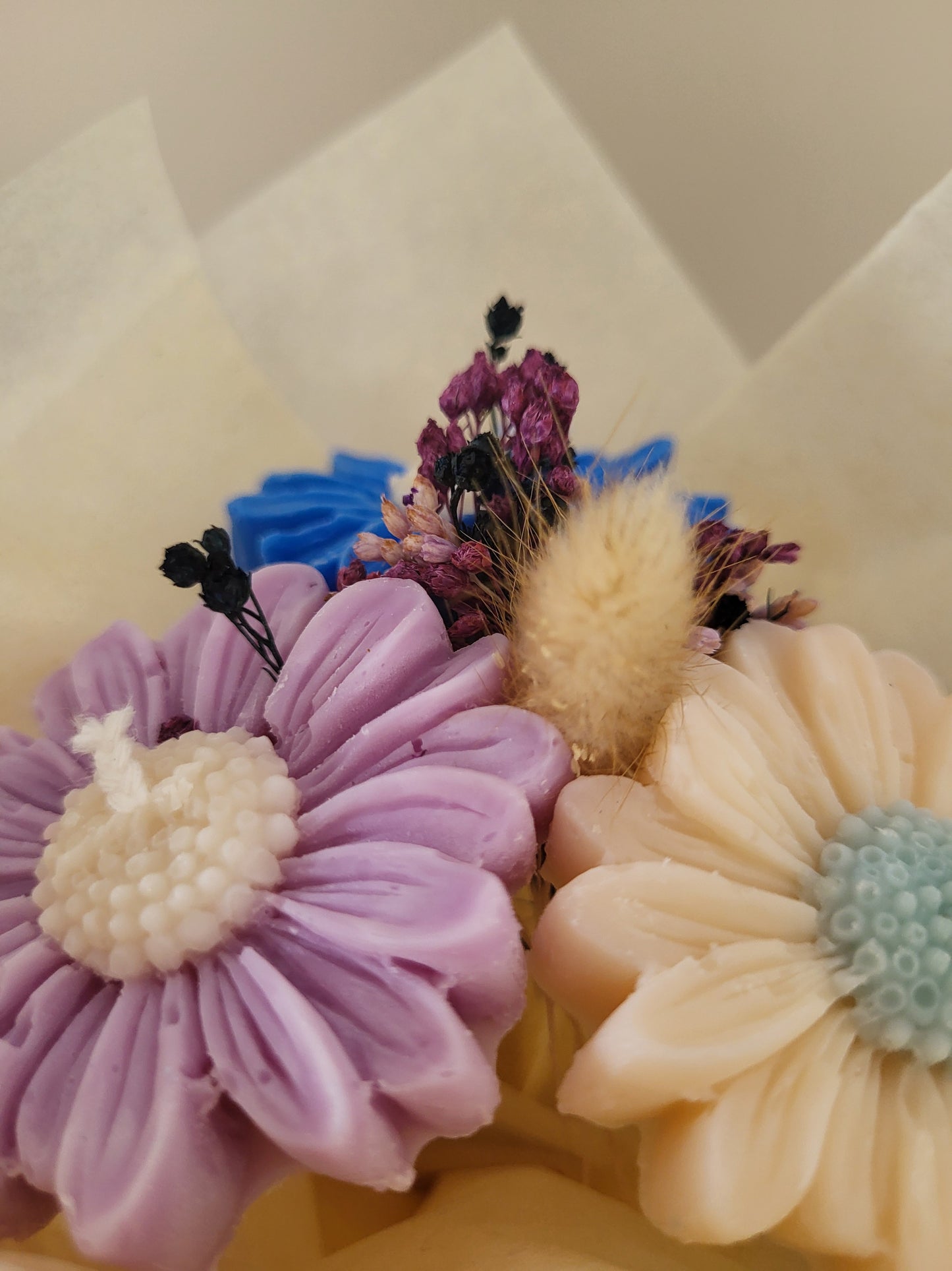 Bouquet de 3 marguerites en bougies - vendredi