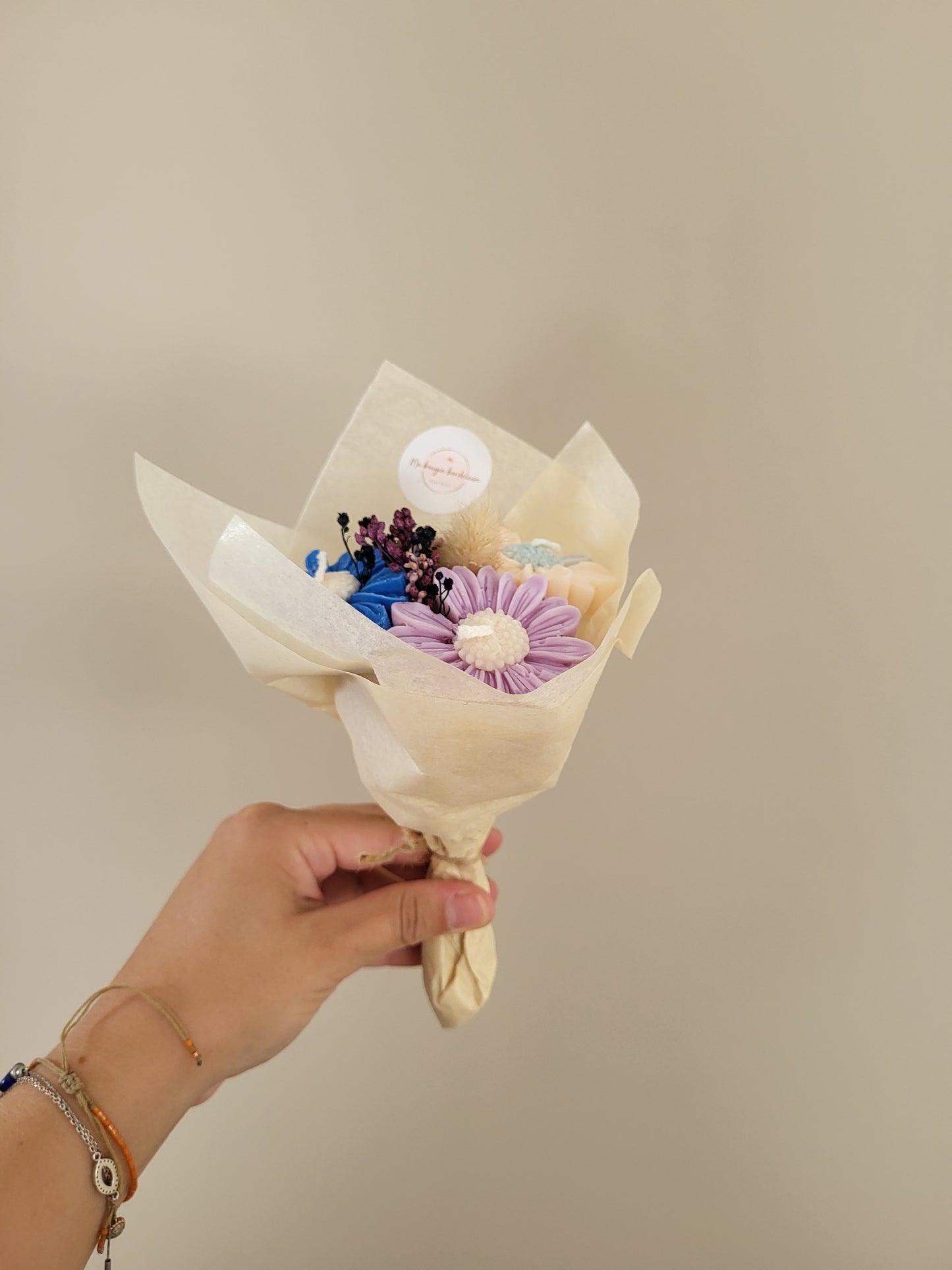Bouquet de 3 marguerites en bougies - vendredi