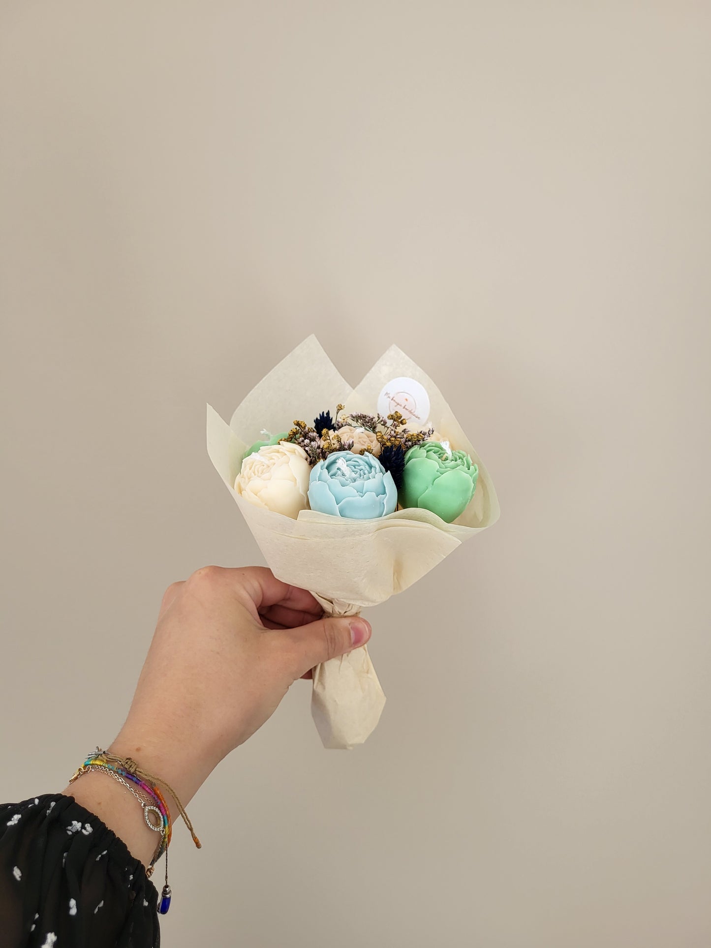 Bouquet de pivoines en bougies - jeudi