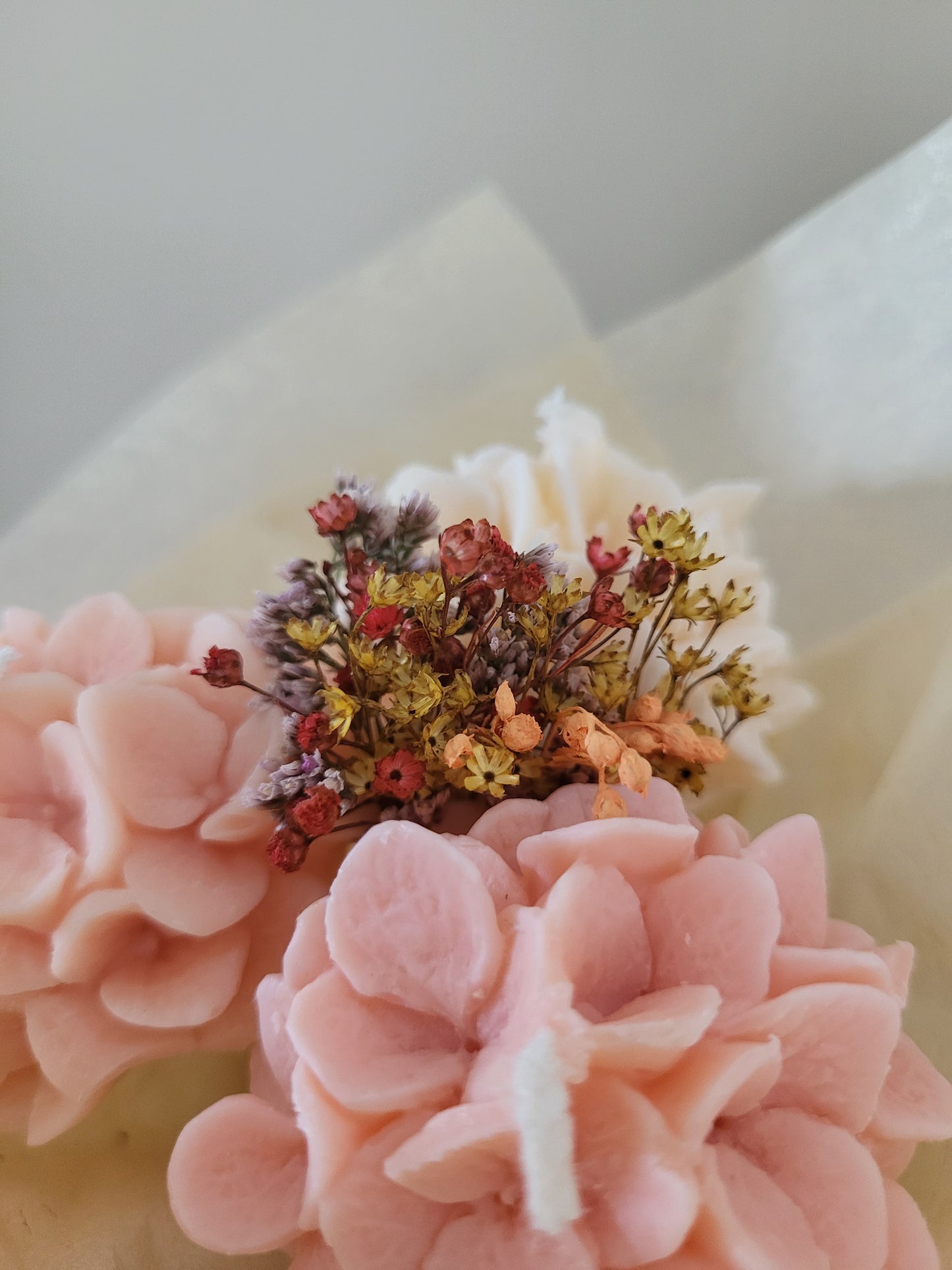 Bouquet de fleurs en bougies - Lundi