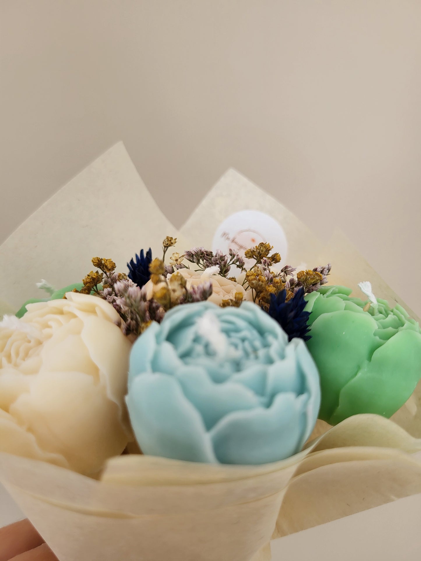 Bouquet de pivoines en bougies - jeudi