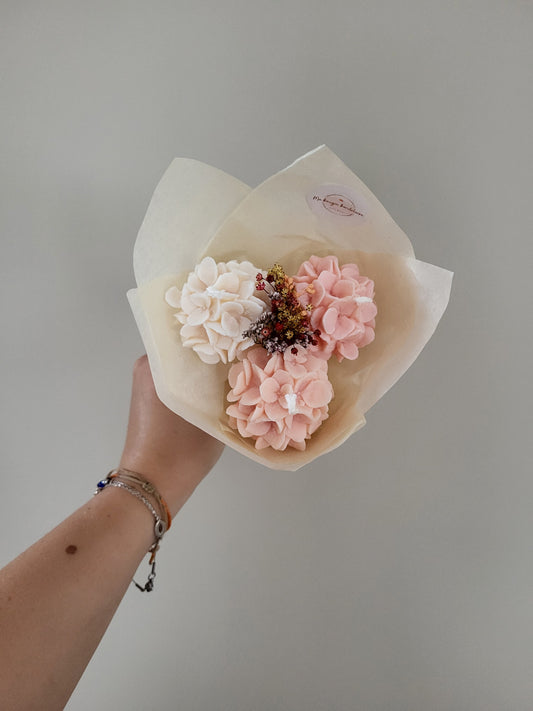 Bouquet de fleurs en bougies - Lundi
