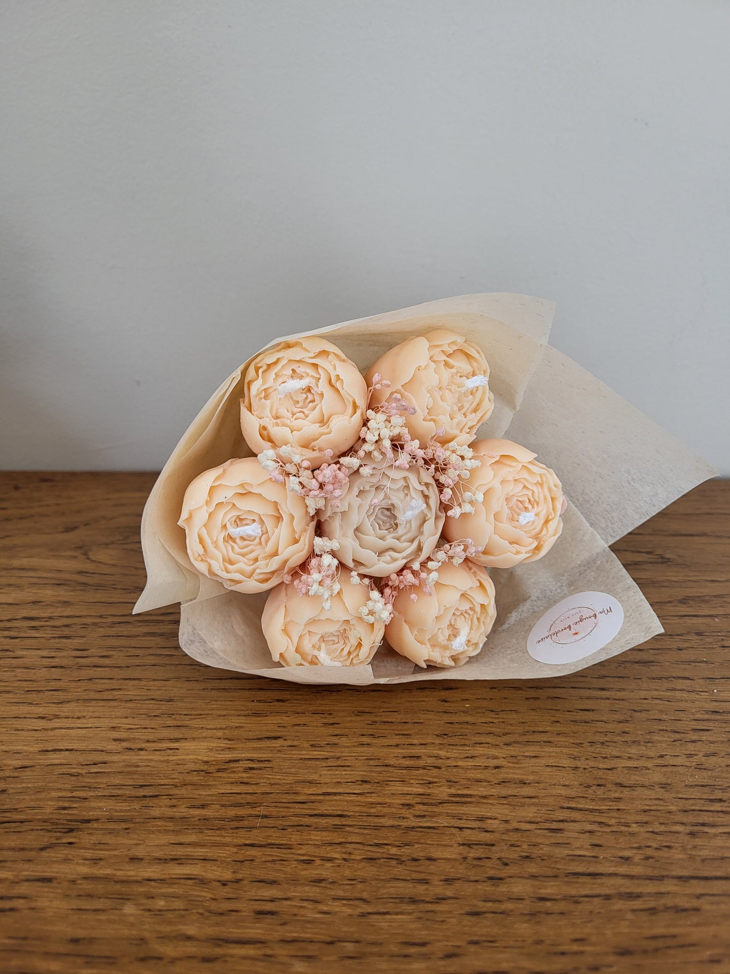 Bouquet de pivoines en bougies - mardi