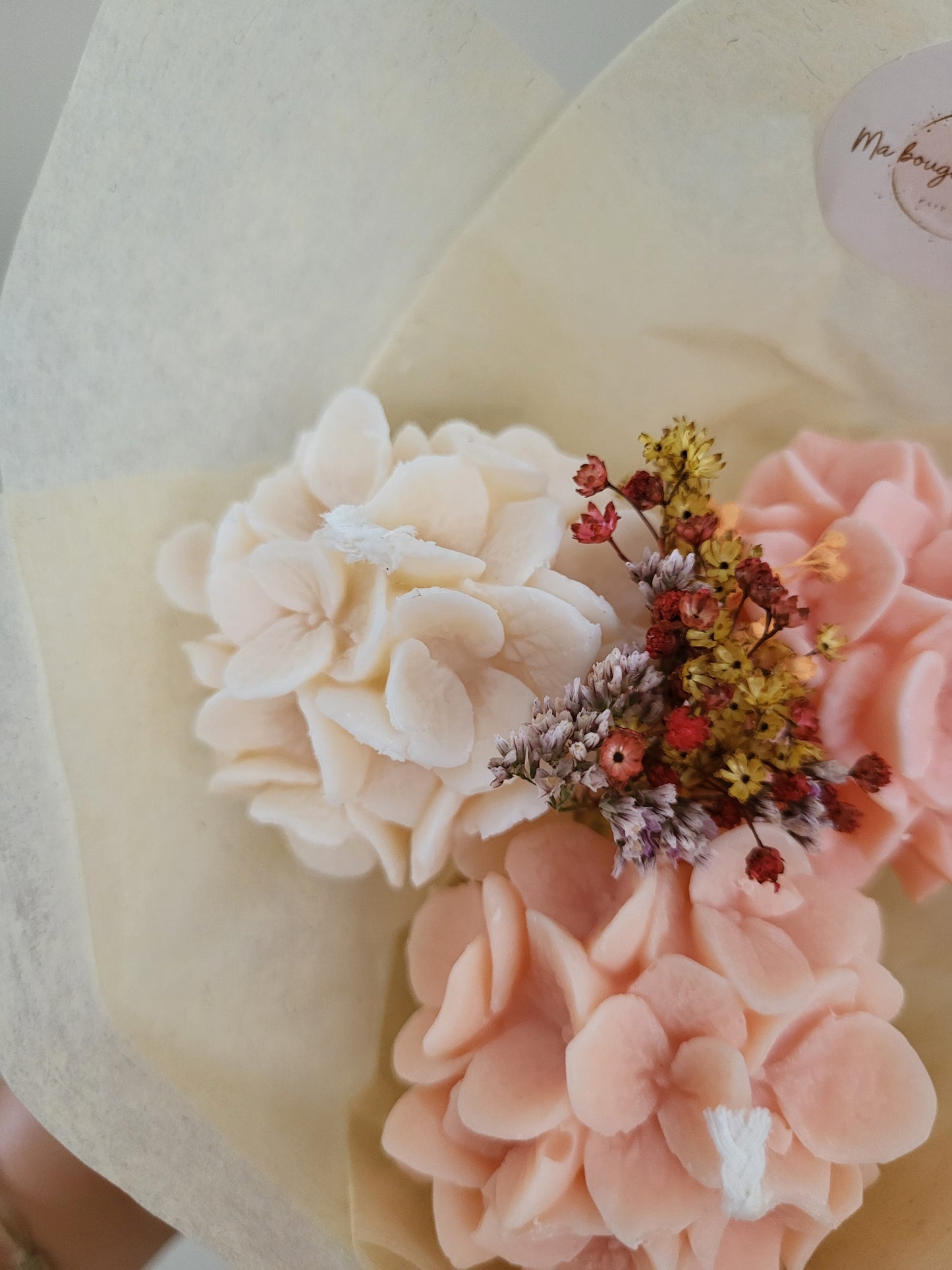 Bouquet de fleurs en bougies - Lundi