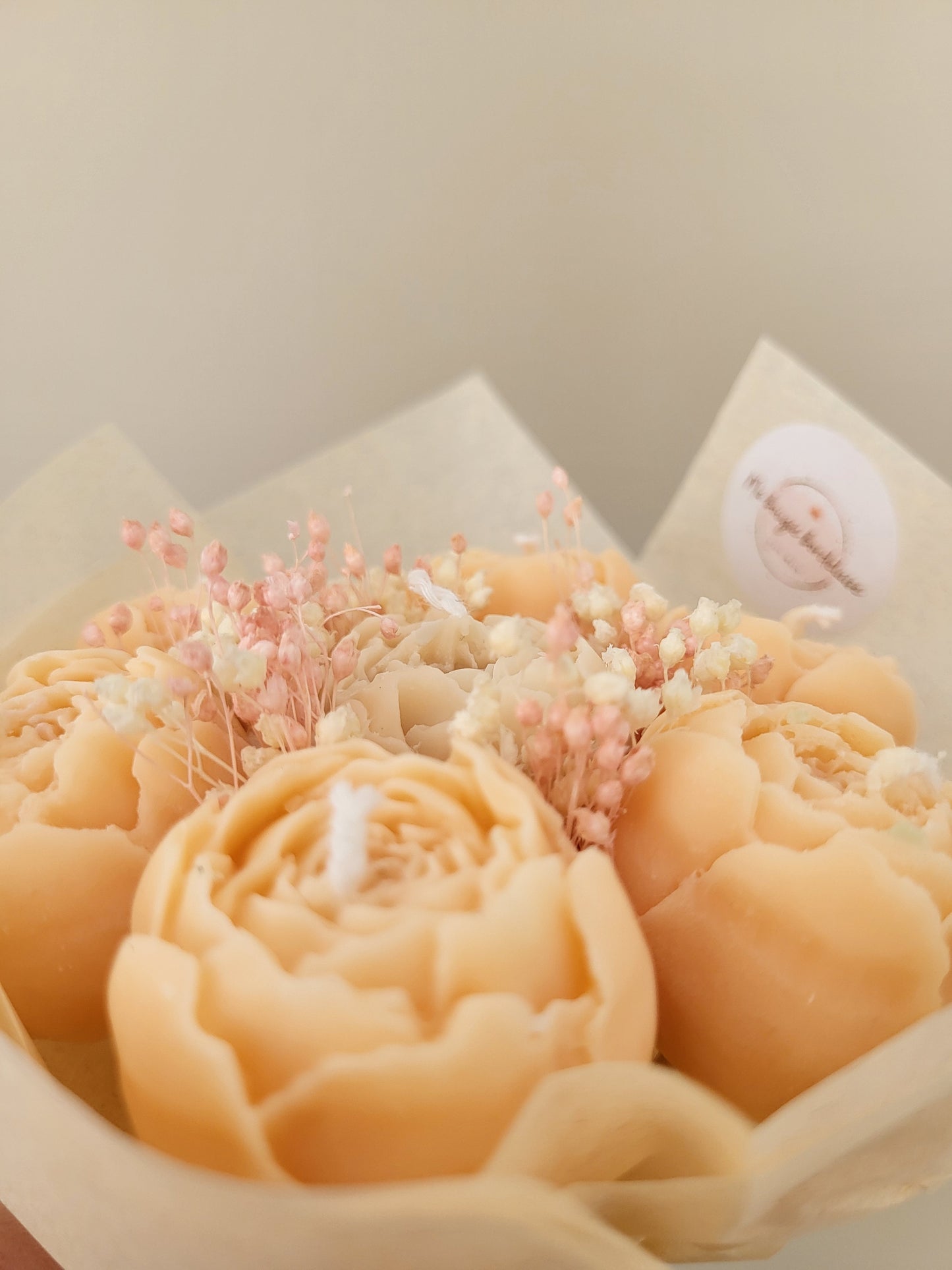 Bouquet de pivoines en bougies - mardi
