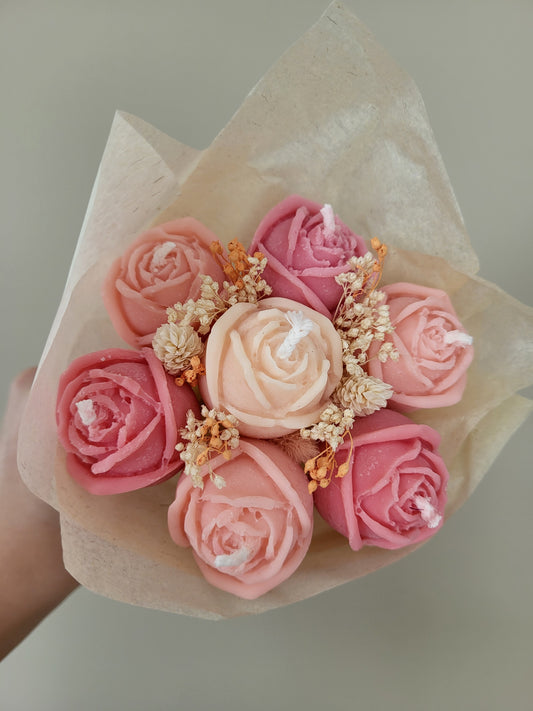 Bouquet de roses en bougies - jour 3