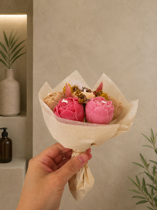 Bouquet de pivoines en bougies - Lundi