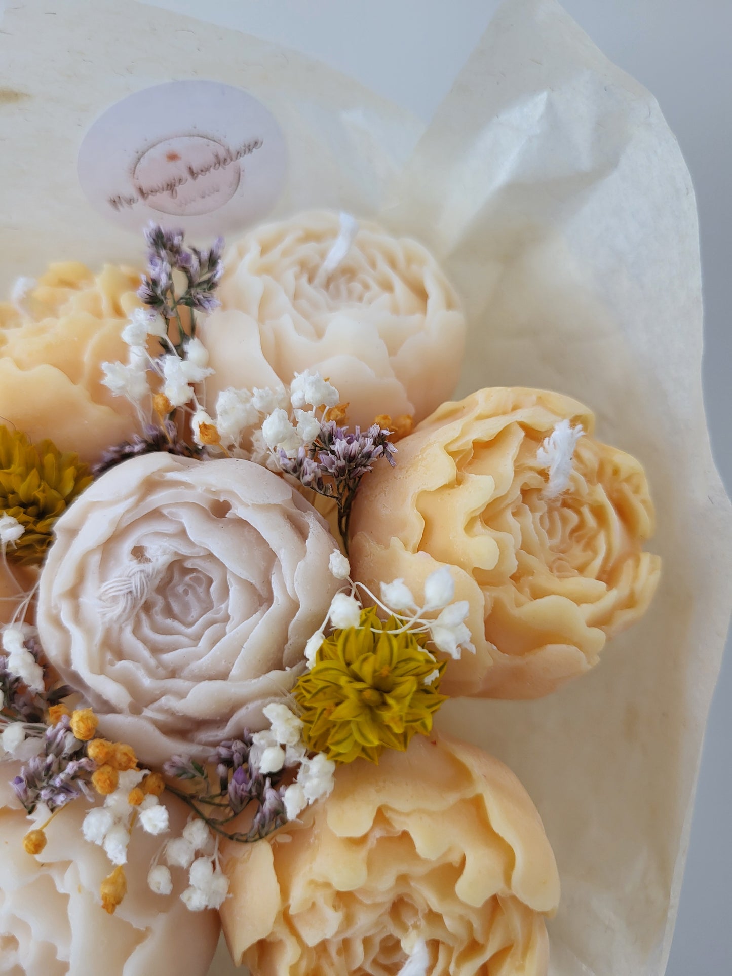 Bouquet de pivoines en bougies - vendredi