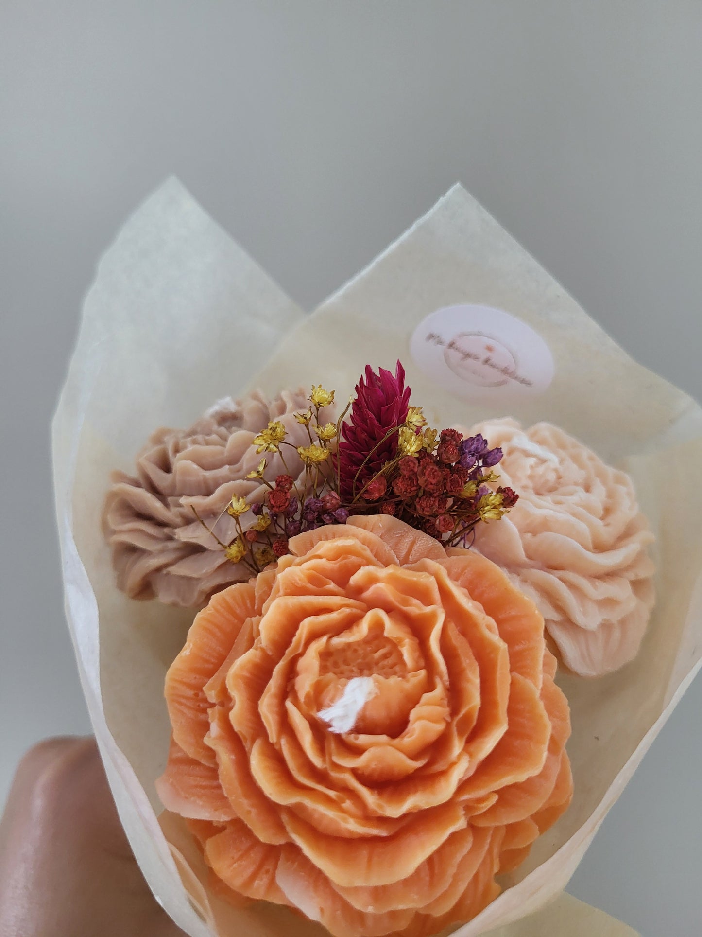Bouquet de pivoines en bougies - mercredi