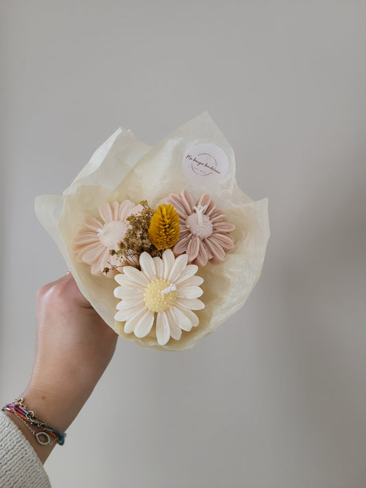 Bougie décorative - Bouquet de marguerites