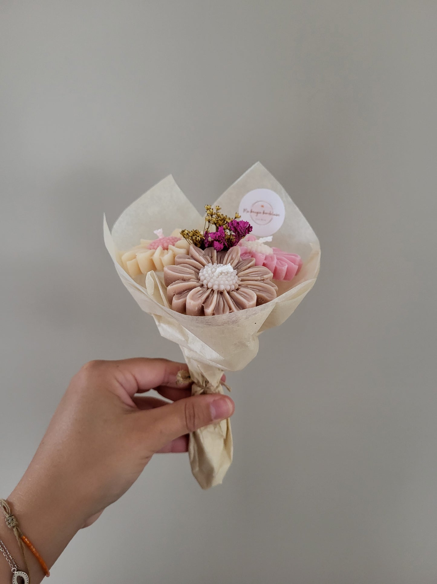 Bouquet de 3 marguerites en bougies - jeudi