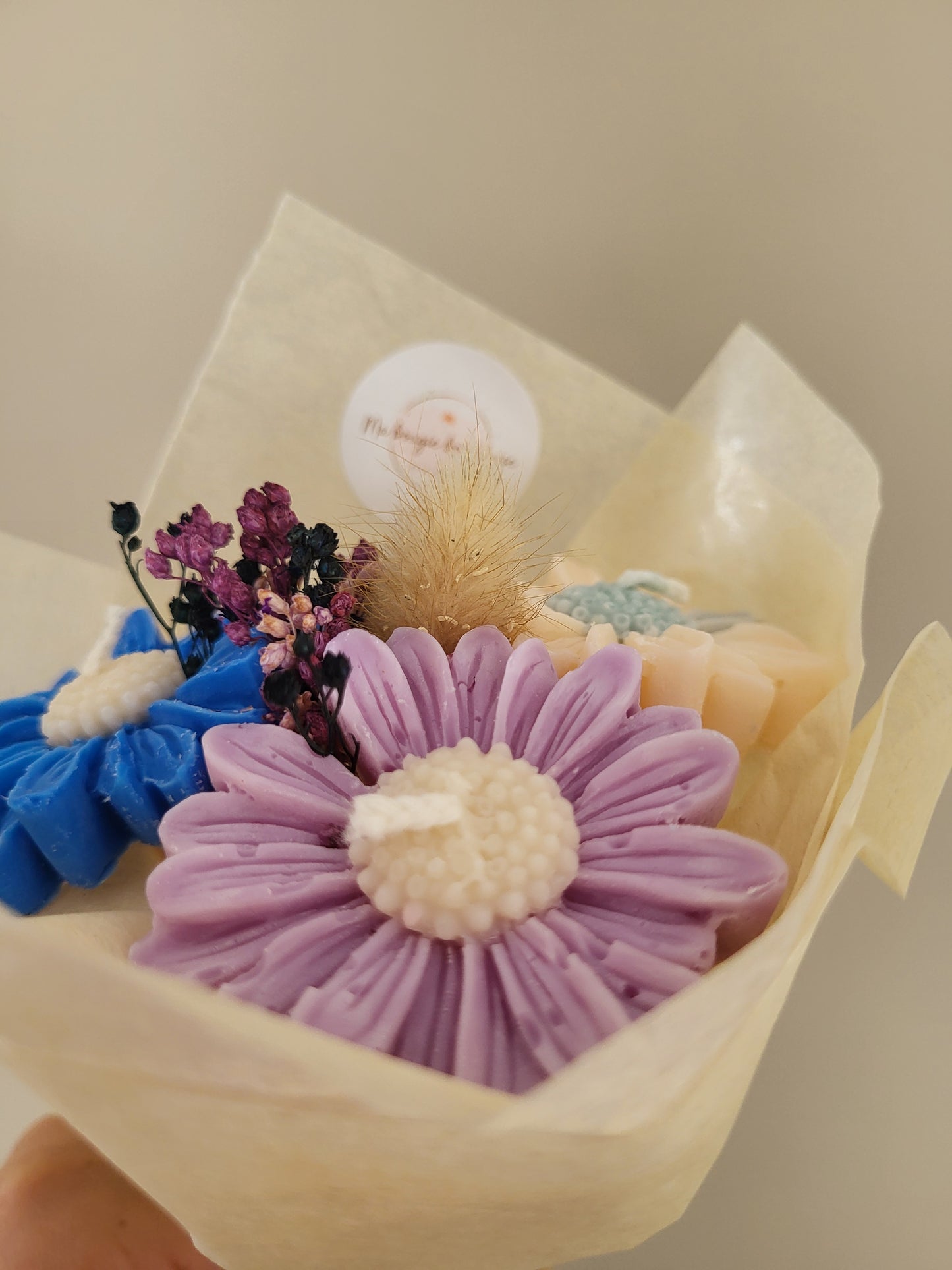 Bouquet de 3 marguerites en bougies - vendredi