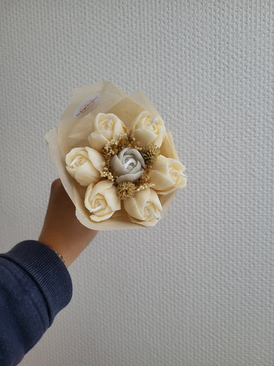 Bougie décorative - Bouquet de tulipes