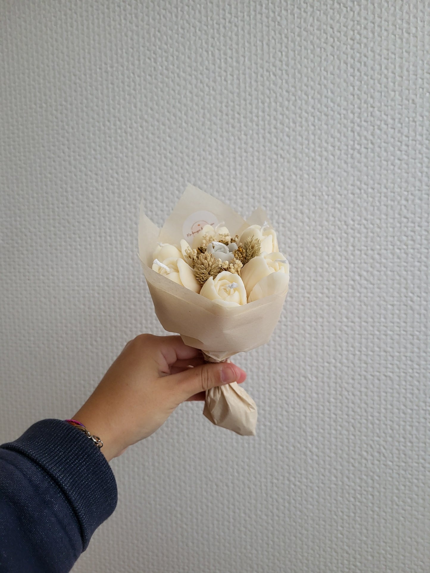 Bougie décorative - Bouquet de tulipes