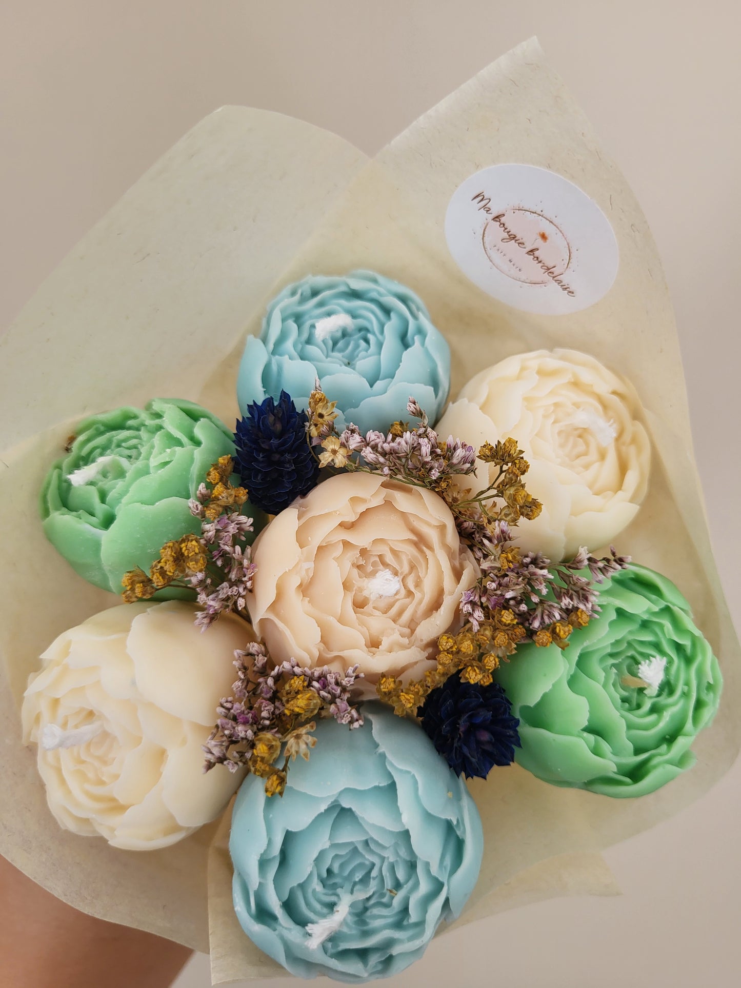 Bouquet de pivoines en bougies - jeudi