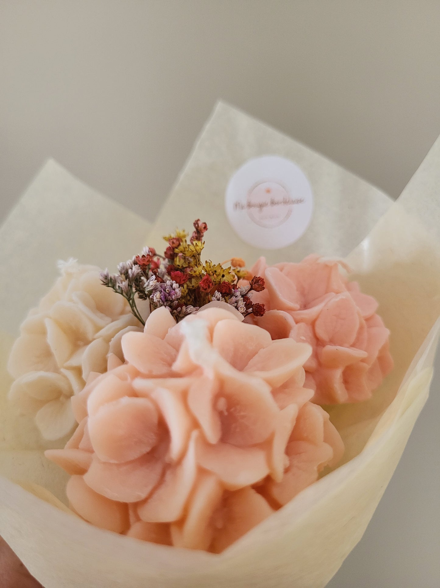 Bouquet de fleurs en bougies - Lundi