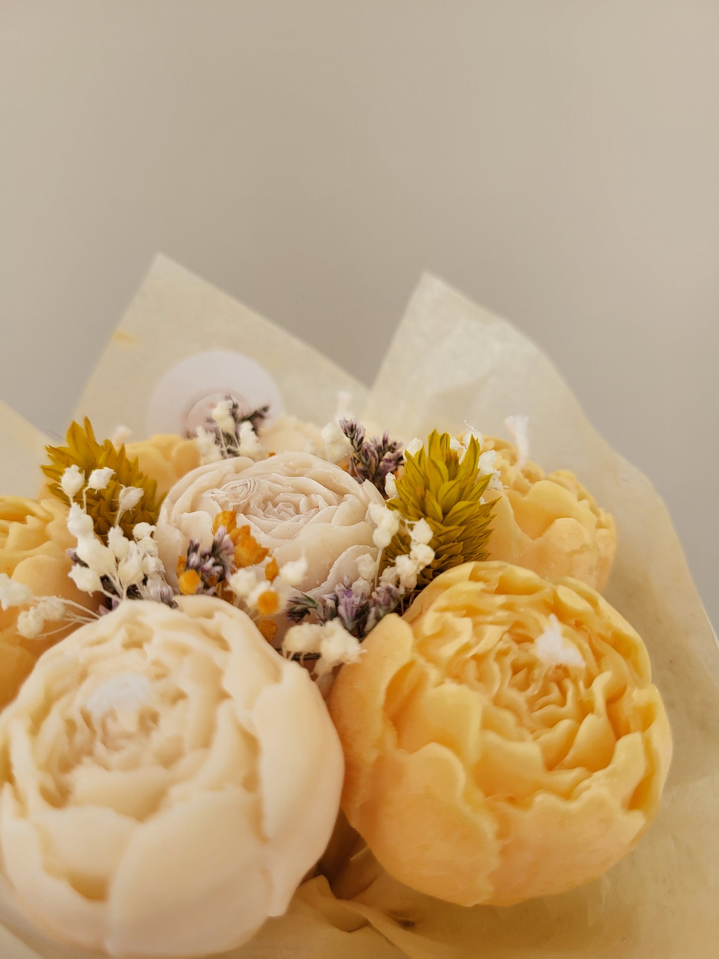 Bouquet de pivoines en bougies - vendredi