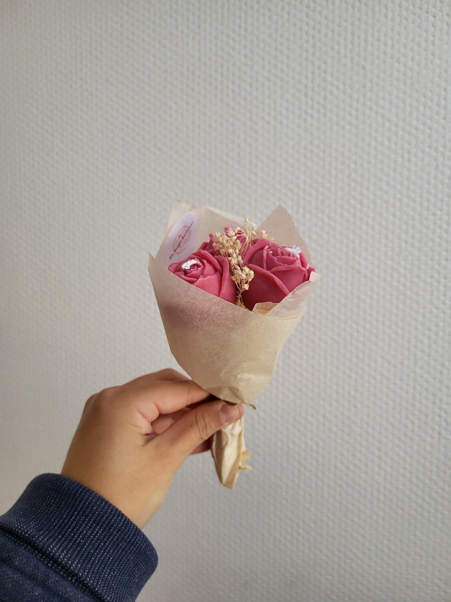 Bougie décorative - Bouquet de roses