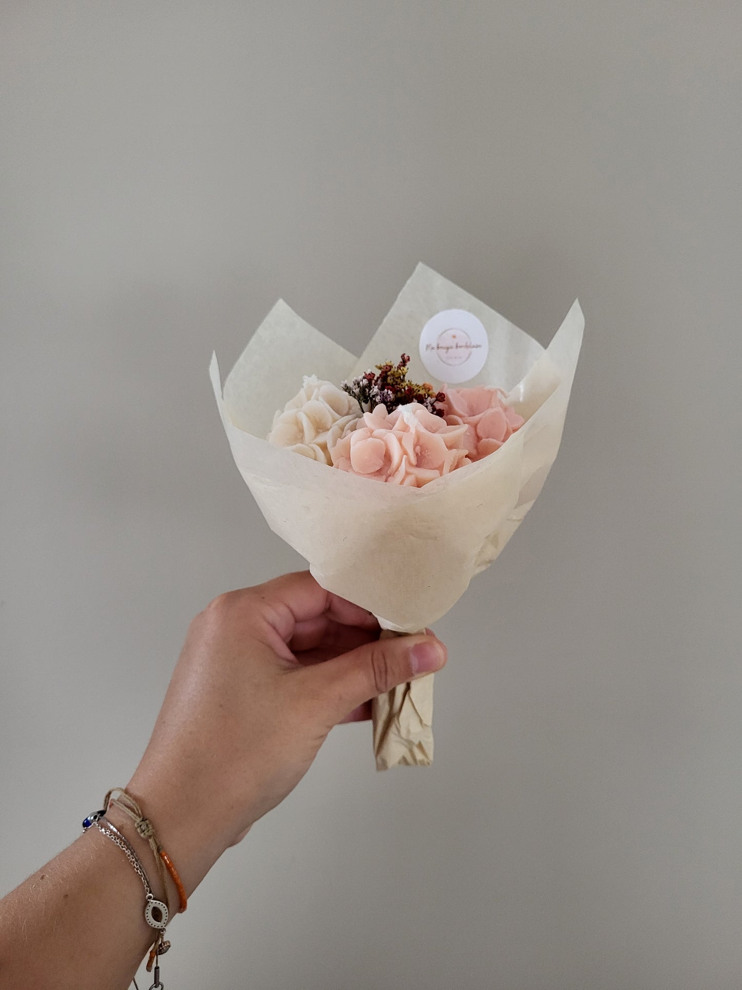 Bouquet de fleurs en bougies - Lundi