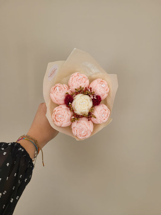 Bouquet de pivoines en bougies - samedi