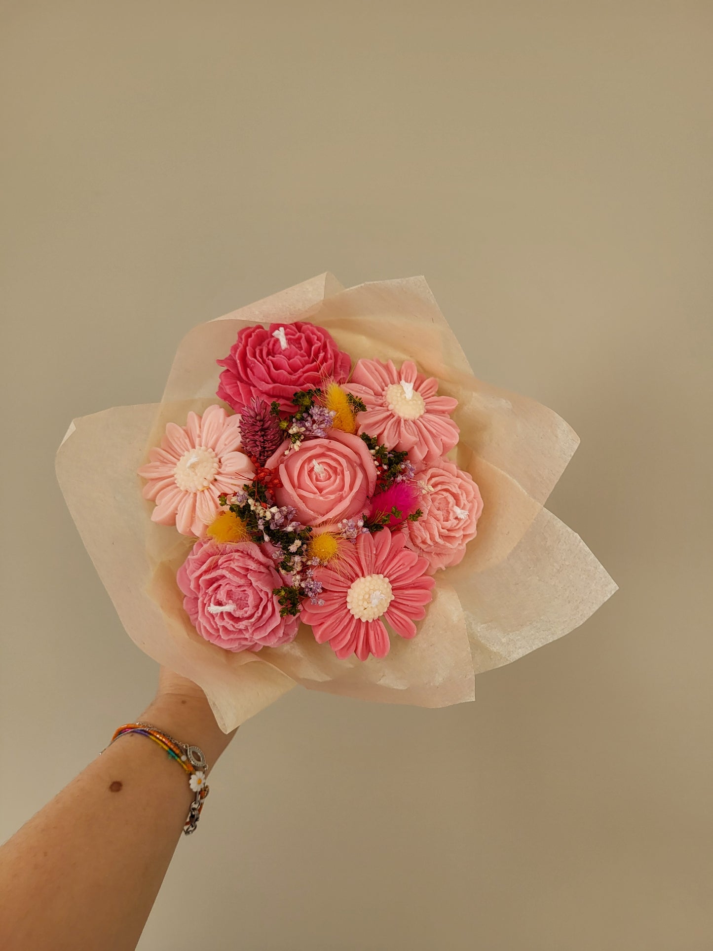 Bouquet de fleurs en bougies - Jour 6